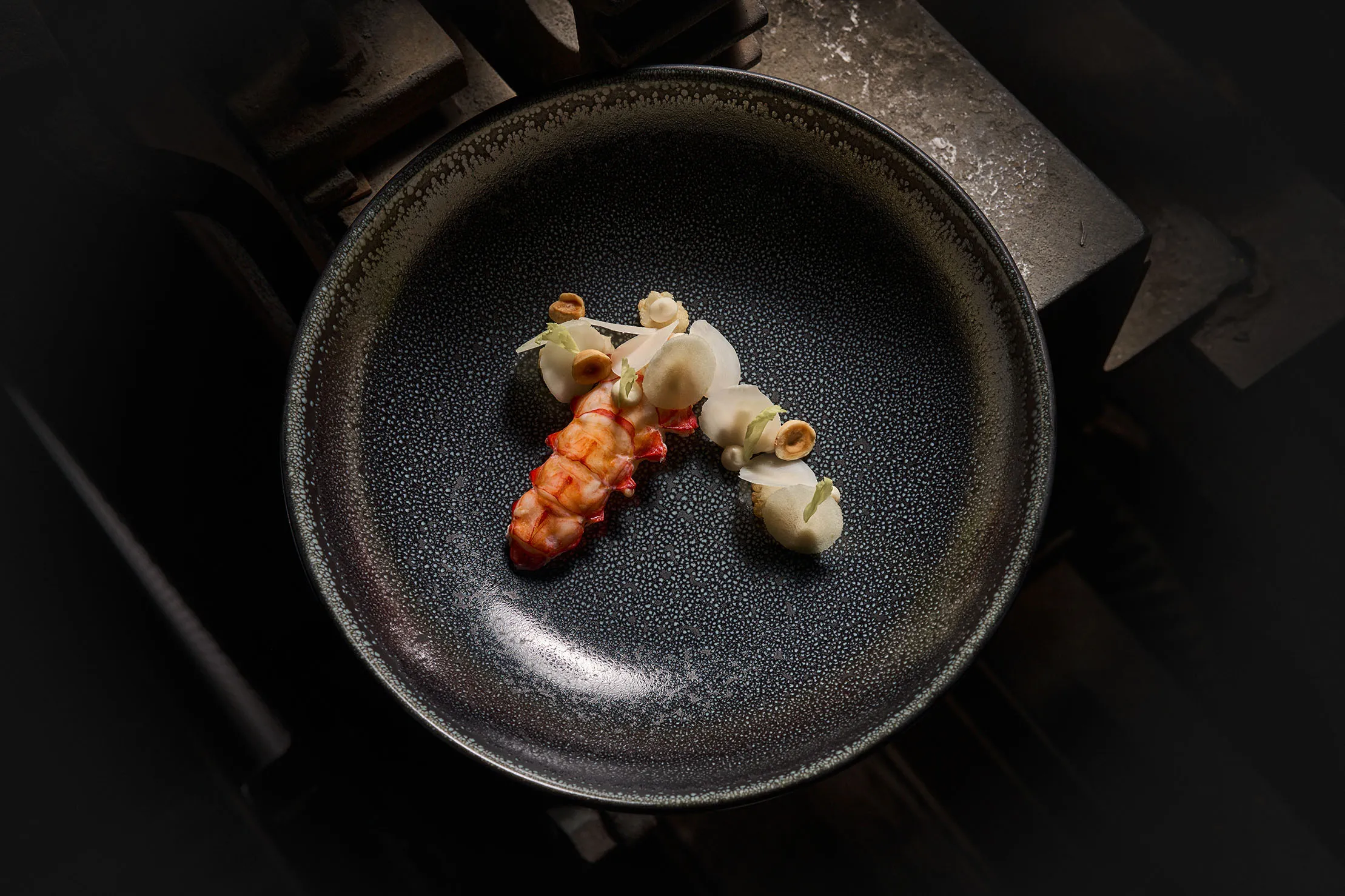 Langostino, Karfiol, Haselnuss